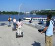 Segway-Fahrer am Hamburger Jungfernstieg