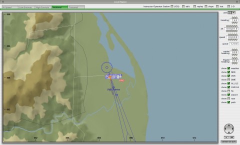 X-Plane 9: Kartenansicht: Korsika