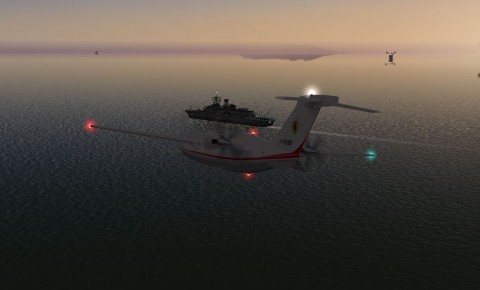 X-Plane 9: Schiffsbewegungen vor Korsika