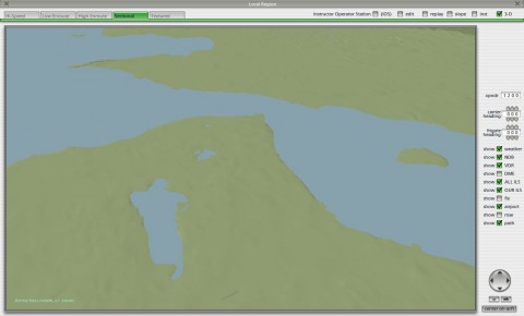 X-Plane 9: D&auml;nemark in der 3D-Ansicht