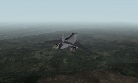 X-Plane 9: Die Fl&uuml;gel lassen sich nach hinten klappen