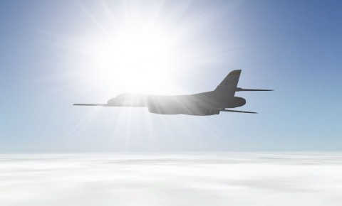 X-Plane 9: &Uuml;ber der Wolkendecke