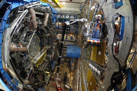 Muon-Kammer des Atlas. Darin sollen der Weg und die Energie von Muonen registriert werden (Foto: CERN)