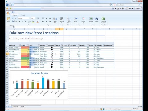 Excel als Office Web Applikation