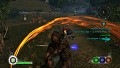 Mit schicken Effekten kämpfen Spieler und ein Ork gegeneinander (Bild: Xbox 360)
