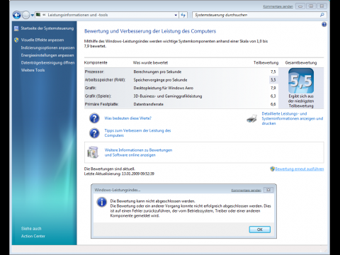 Windows 7 Beta - Spielebewertung