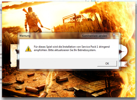 Windows 7 Beta - Fehlermeldung beim Start von Far Cry 2