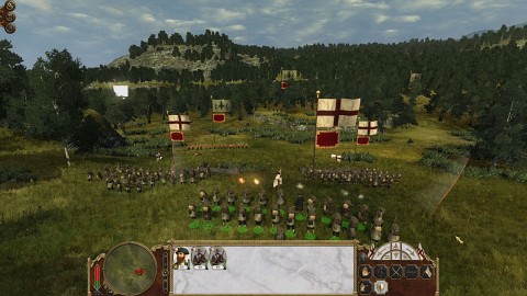 Im Echtzeitmodus k&auml;mpfen amerikanische Siedler gegen Ureinwohner.