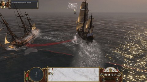 Nach einem Treffer splittern die Planken.