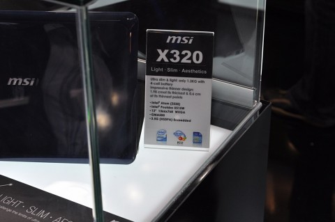 MSIs X-Serie auf der Cebit 2009 - Das X320 ist noch nicht angek&uuml;ndigt worden.