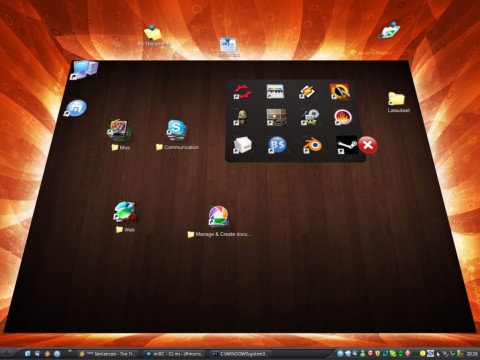 Bumptop - Desktop-Ansicht mit virtuellen W&auml;nden