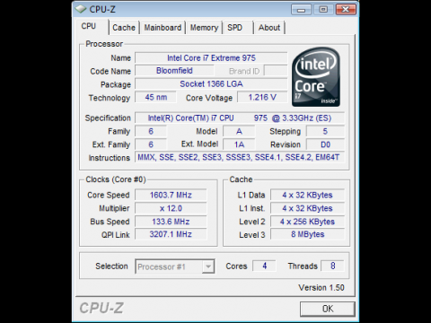 Minimal 1,6 GHz im Idle-Modus