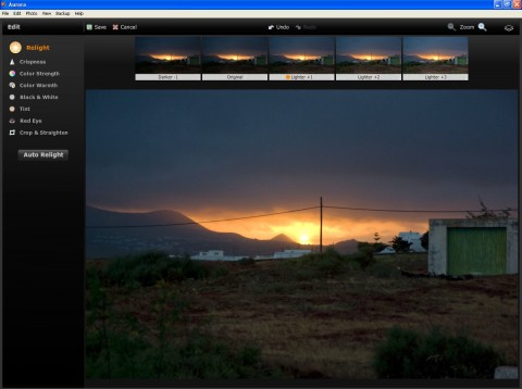 Automatische Aufhellungsfunktion (Foto: Andreas Donath, Nazaret Lanzarote)