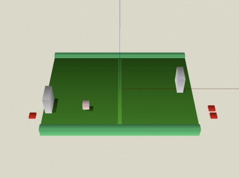 O3D-Demo: Pong in 3D