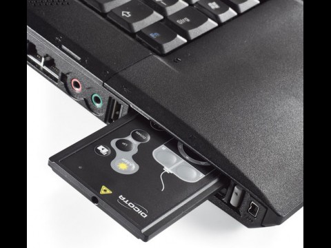 Dicota BluePoint - Pr&auml;sentationsmaus mit Bluetooth, Touchpad und Laserpointer