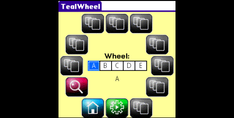 TealWheel 1.0 - Anwendungsstarter f&uuml;r PalmOS - Konfigurationsmen&uuml;