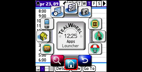 TealWheel 1.0 - Anwendungsstarter f&uuml;r PalmOS