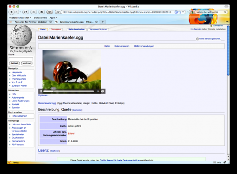 Firefox 3.5 - Videos in Wikipedia