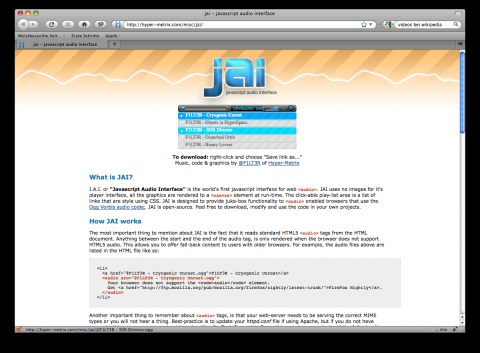 Firefox 3.5 - Audioplayer ohne Plug-ins