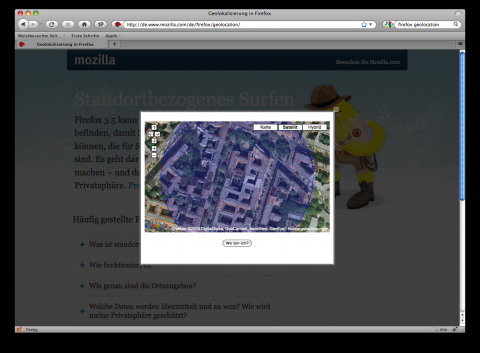 Firefox 3.5 - Geolocation