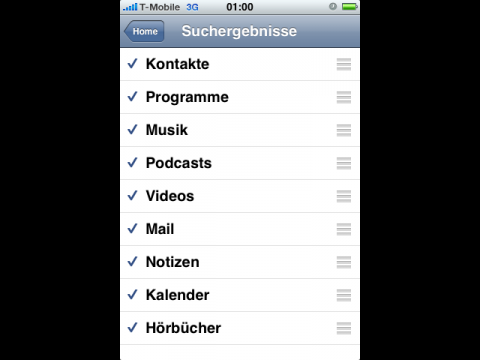 Suchergebnisse k&ouml;nnen unterschiedlich sortiert und auch ausgeschlossen werden.