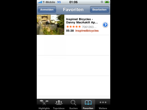 Youtube im iPhoneOS 3.0