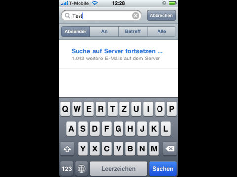 Reicht die Suche beim lokalen E-Mail-Bestand nicht aus, ...