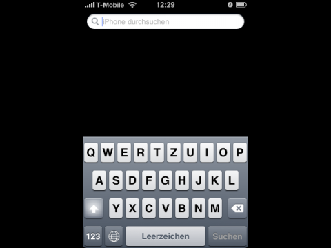 Die iPhone-Suche