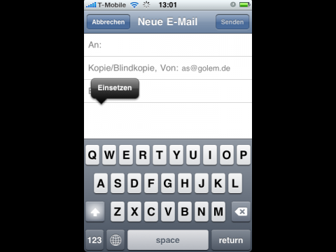 ... anschlie&szlig;end in eine E-Mail einf&uuml;gen.