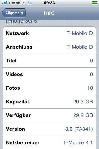 T-Mobile 4.1 statt 4.0