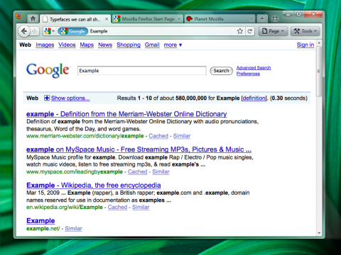 Mockup von Firefox 4.0