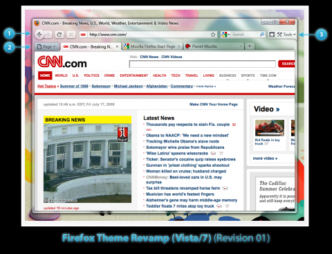 Mockup von Firefox 3.7