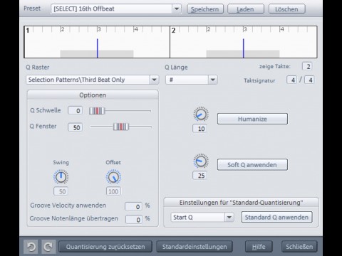 Samplitude 11 - Grrove Quantize