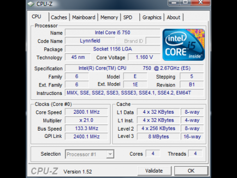 Core i7 750