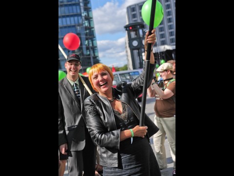 Gr�nen-Chefin Claudia Roth [Quelle AK Vorrat]