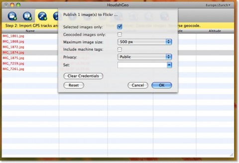 GPHoudahGeo - Flickr-Export