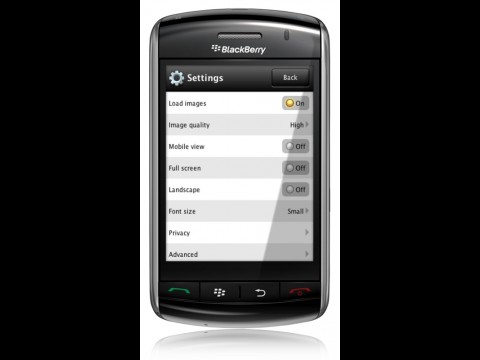 Opera Mini 5 - Einstellungen