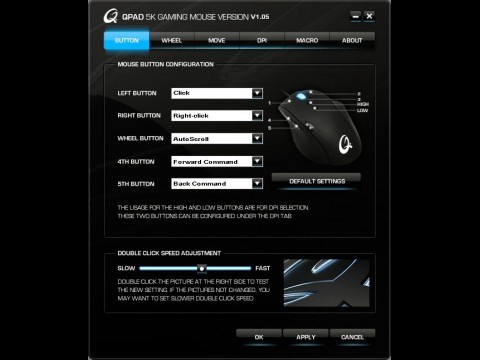 QPAD 5K - mitgelieferte Software