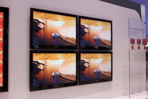 Zum Vergleich: Samsungs Quad-HD-LED-LCD-TV bietet die vierfache Aufl&ouml;sung eines Full-HD-Fernsehers.