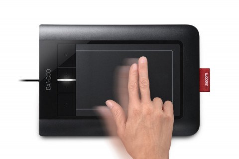 Bamboo unterst&uuml;tzt Zwei-Finger-Multitouch.