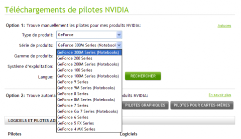 Geforce 300M auf franz&ouml;sischer Nvidia-Seite