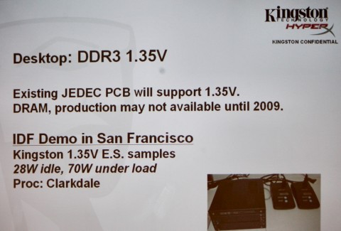 Kingston zeigt DDR3-Module mit 1,35 Volt.