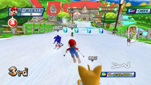 Mario und Sonic bei den Olympischen Winterspielen