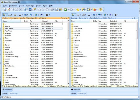 Speedcommander 13 - schmale Datumsspalte