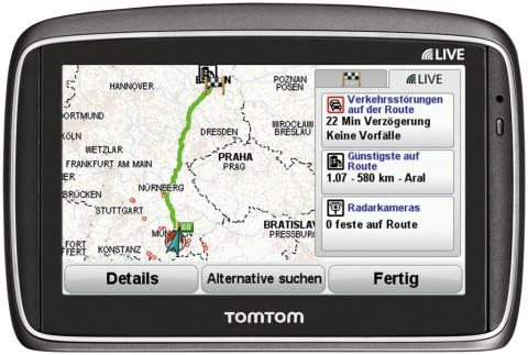 Tomtom Go 950 Live - Routen&uuml;bersicht