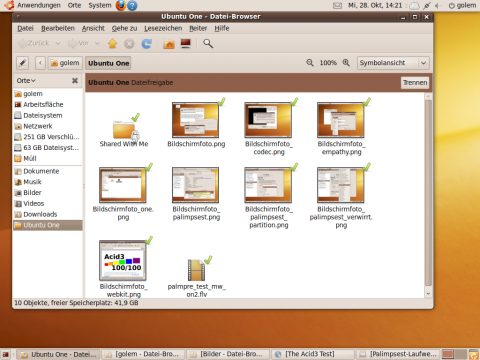 �ber Ubuntu One f�gt sich der von Canonical bereitgestelle Webspace nahtlos in den Nautilus-Dateimanager ein.