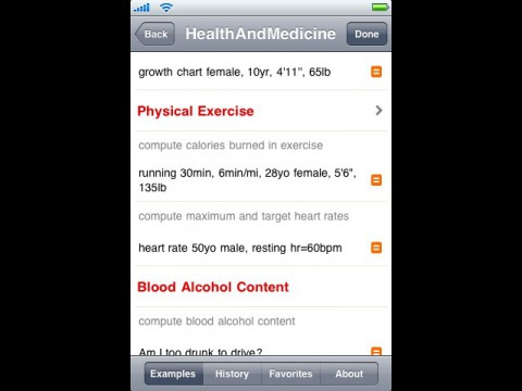 Wolfram-Alpha-iPhone-App - History