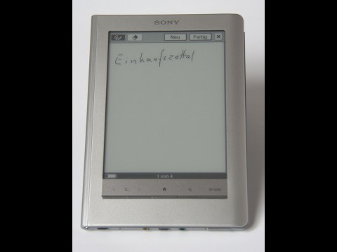... oder per Hand mit dem Stift. (Foto: wp)