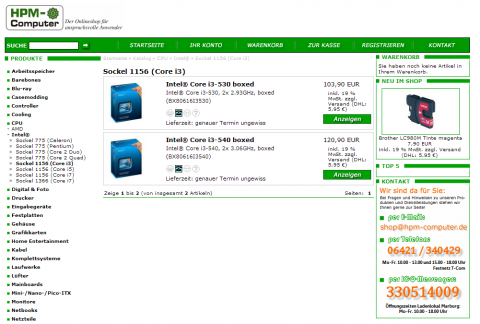 Zwei Modelle des Core i3
