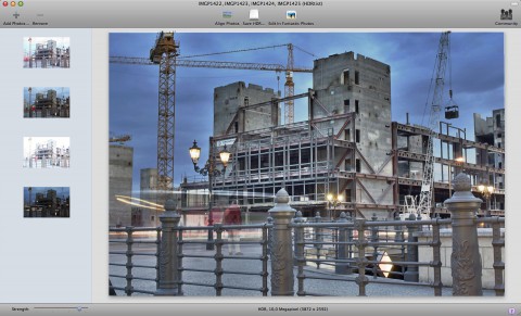 HDRtist - HDR aus vier Einzelaufnahmen Freihand mit korrigierten &Uuml;berlagerungen